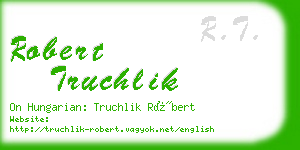 robert truchlik business card